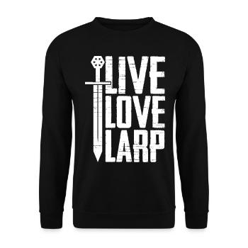 Live-Action-Rollenspiele - Unisex Pullover - Schwarz - Vorne - Alina (178cm) & Michal (187cm)