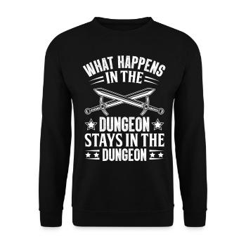 LARP Live-Action-Rollenspiele - Unisex Pullover - Schwarz - Vorne - Alina (178cm) & Michal (187cm)