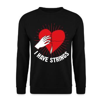 Survivant d’une chirurgie à cœur ouvert - Sweat-shirt Unisexe - noir - Devant - Alina (178cm) & Michal (187cm)