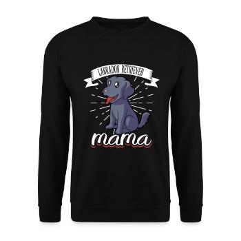Labrador Retriever Mom - Labrador Retriever - Unisex Sweatshirt - black - Front - Alina (178cm) & Michal (187cm)