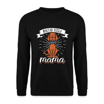 Magyar Vizsla Mama - Magyar Vizsla - Unisex Pullover - Schwarz - Vorne - Alina (178cm) & Michal (187cm)