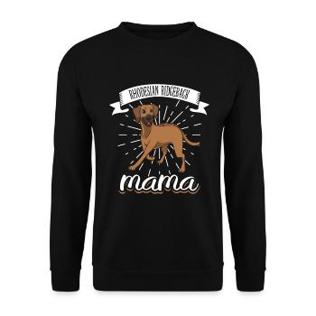 Rhodesian Ridgeback Maman - Rhodesian Ridgeback - Sweat-shirt Unisexe - noir - Devant - Alina (178cm) & Michal (187cm)