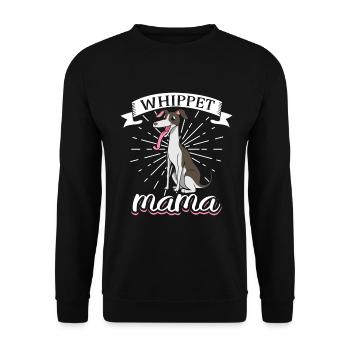 Whippet Mama - Whippet - Unisex Pullover - Schwarz - Vorne - Alina (178cm) & Michal (187cm)