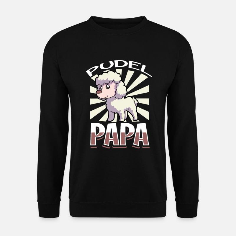 Papa caniche - Caniche - Sweat-shirt Unisexe - noir
