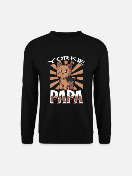 Yorkie Papa - Yorkshire Terrier - Unisex Pullover - Schwarz