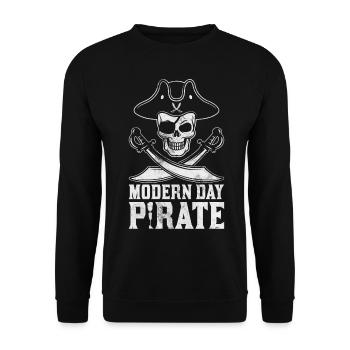 Lustige Arm-Bein-Prothese für Amputierte - Unisex Pullover - Schwarz - Vorne - Alina (178cm) & Michal (187cm)