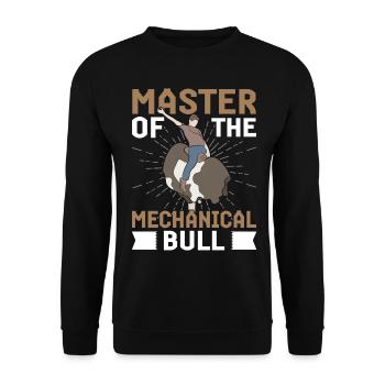 Bull Rider Cowboy Bull Riding - Sweat-shirt Unisexe - noir - Devant - Alina (178cm) & Michal (187cm)
