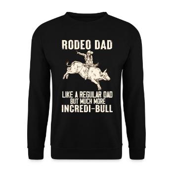 Bull Rider Cowboy Bull Riding - Unisex Sweatshirt - black - Front - Alina (178cm) & Michal (187cm)