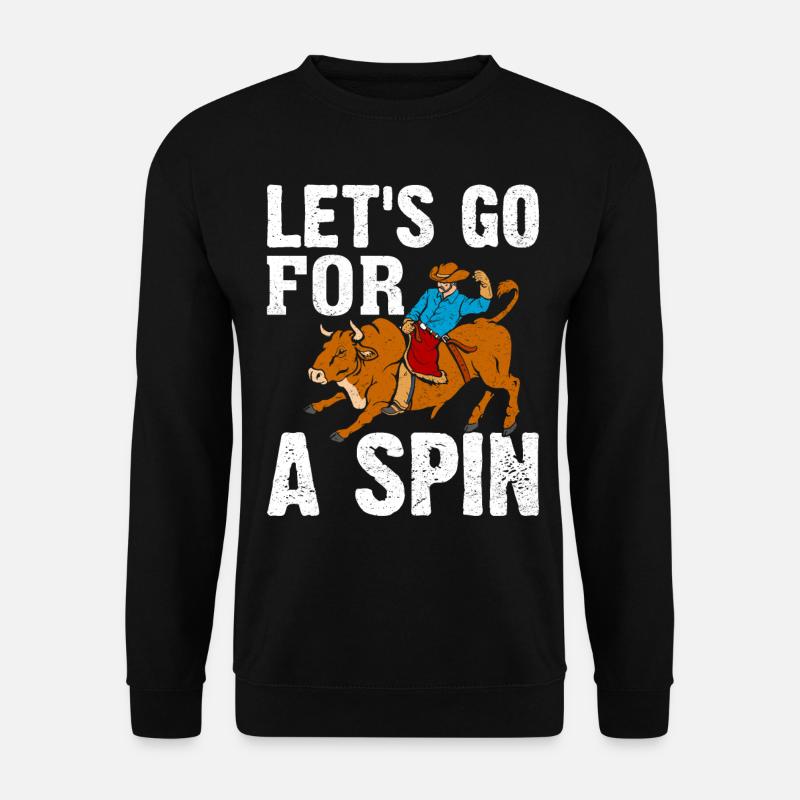 Stierreiter Stierreitender Cowboy - Unisex Pullover - Schwarz