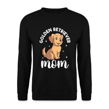 Golden Retriever Mom - Golden Retriever - Unisex Sweatshirt - black - Front - Alina (178cm) & Michal (187cm)