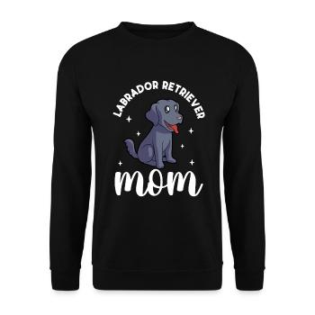 Labrador Retriever Mom - Labrador Retriever - Unisex Sweatshirt - black - Front - Alina (178cm) & Michal (187cm)
