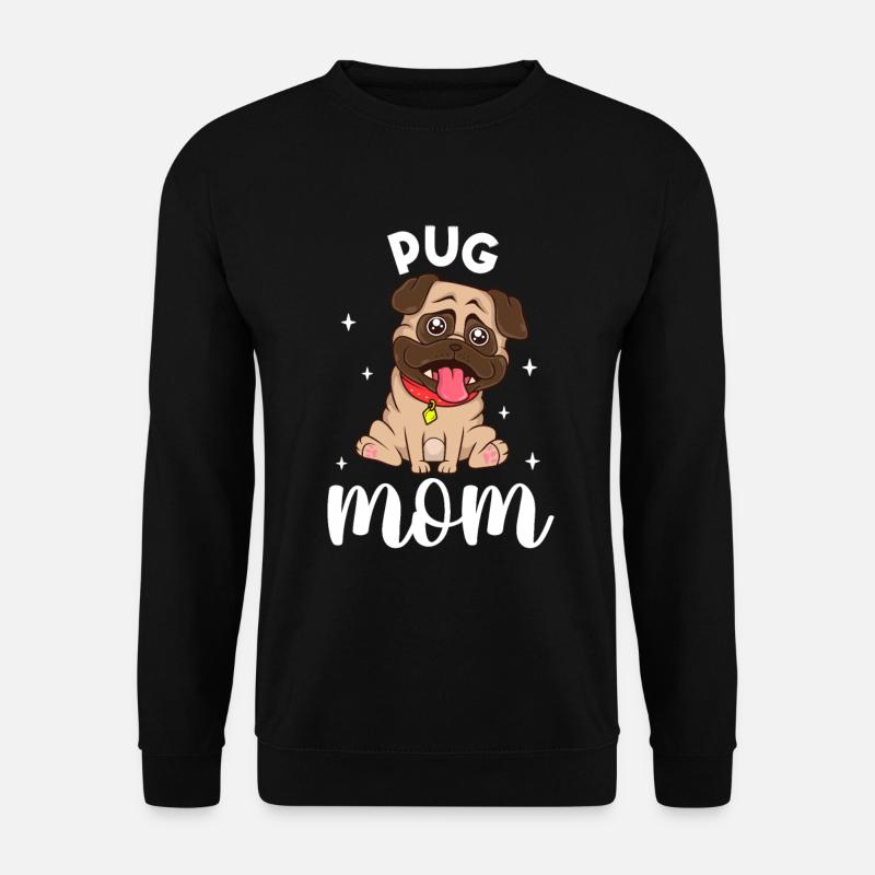 Pug Mom - Mops - Unisex Sweatshirt - black