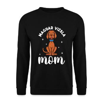 Magyar Vizsla Mom - Magyar Vizsla - Unisex Pullover - Schwarz - Vorne - Alina (178cm) & Michal (187cm)