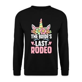 Douche nuptiale Bachelorette équitation - Sweat-shirt Unisexe - noir - Devant - Alina (178cm) & Michal (187cm)