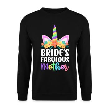 Wedding Bridal Shower - Unisex Sweatshirt - black - Front - Alina (178cm) & Michal (187cm)