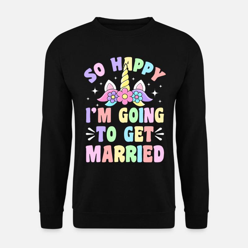 Douche nuptiale de mariage - Sweat-shirt Unisexe - noir