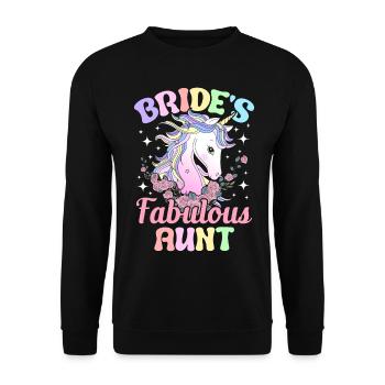 Douche nuptiale de mariage - Sweat-shirt Unisexe - noir - Devant - Alina (178cm) & Michal (187cm)