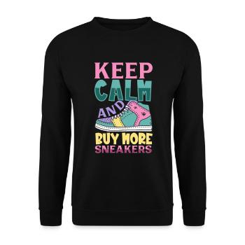 Acheter plus de baskets - Sweat-shirt Unisexe - noir - Devant - Alina (178cm) & Michal (187cm)