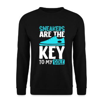 La clé de mon âme - Sneaker Collector - Sweat-shirt Unisexe - noir - Devant - Alina (178cm) & Michal (187cm)