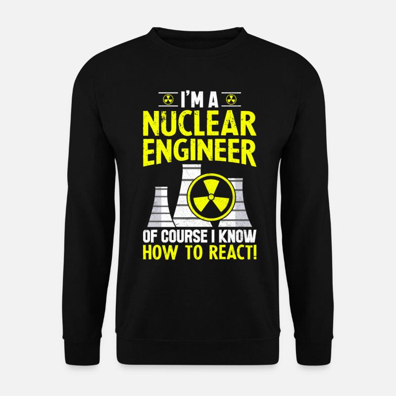 Funny Nuclear Power Plant - Unisex Sweatshirt - black