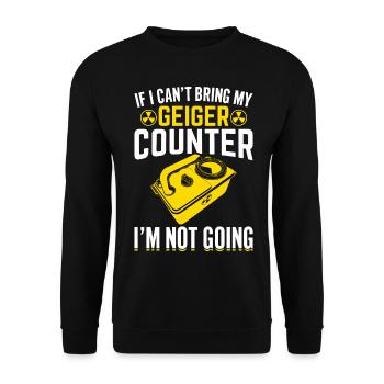 Drôle d’ingénieur nucléaire - Sweat-shirt Unisexe - noir - Devant - Alina (178cm) & Michal (187cm)
