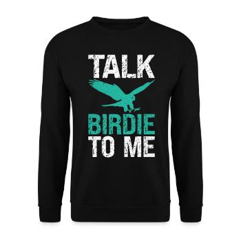 Funny Birdwatcher Falconer Falconry - Unisex Sweatshirt - black - Front - Alina (178cm) & Michal (187cm)