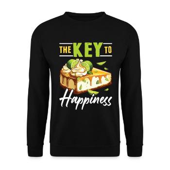 Dessert for Key Lime Pie Lovers - Unisex Sweatshirt - black - Front - Alina (178cm) & Michal (187cm)
