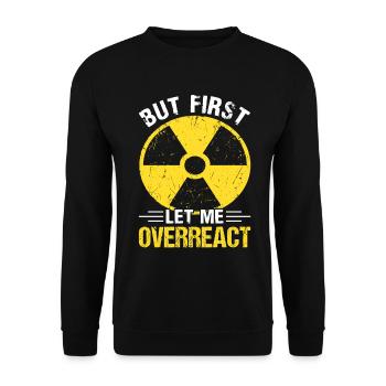 Lustiges Kernkraftwerk Nuklearingenieur - Unisex Pullover - Schwarz - Vorne - Alina (178cm) & Michal (187cm)