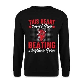 Récupération d’une opération à cœur ouvert - Sweat-shirt Unisexe - noir - Devant - Alina (178cm) & Michal (187cm)