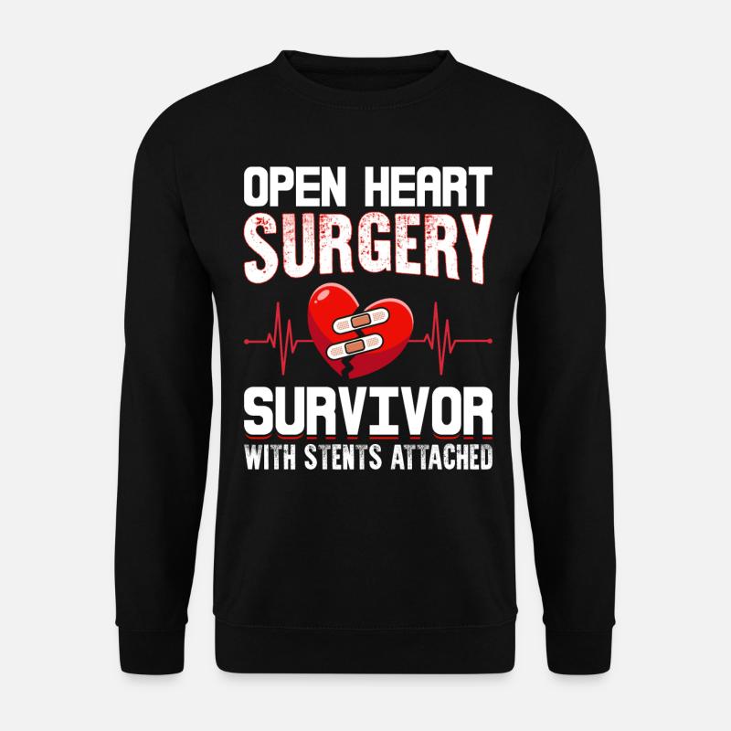 Angioplastie-Patient - Unisex Pullover - Schwarz