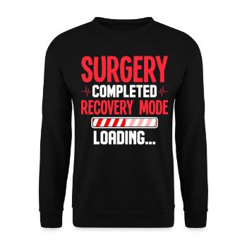 Récupération d’une opération à cœur ouvert - Sweat-shirt Unisexe - noir - Devant - Alina (178cm) & Michal (187cm)