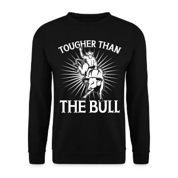 Bull Rider Bull Riding Cowboy - Unisex Sweatshirt - black - Front - Alina (178cm) & Michal (187cm)