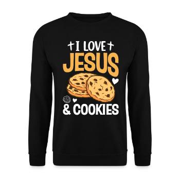 Girl Scout Cookie Merchant Girl Scout - Unisex Sweatshirt - black - Front - Alina (178cm) & Michal (187cm)