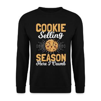 Pfadfinderkeks-Händler - Unisex Pullover - Schwarz - Vorne - Alina (178cm) & Michal (187cm)