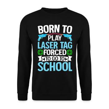Spieler - Unisex Pullover - Schwarz - Vorne - Alina (178cm) & Michal (187cm)