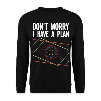 Laser Tag Spieler - Unisex Pullover - Schwarz - Vorne - Alina (178cm) & Michal (187cm)