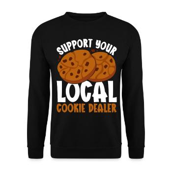 Recruteur de biscuits - Sweat-shirt Unisexe - noir - Devant - Alina (178cm) & Michal (187cm)