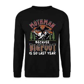 Sasquatch Kryptide Kryptozoologie - Unisex Pullover - Schwarz - Vorne - Alina (178cm) & Michal (187cm)