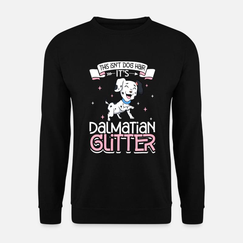 Dalmatian Glitzer - Unisex Pullover - Schwarz