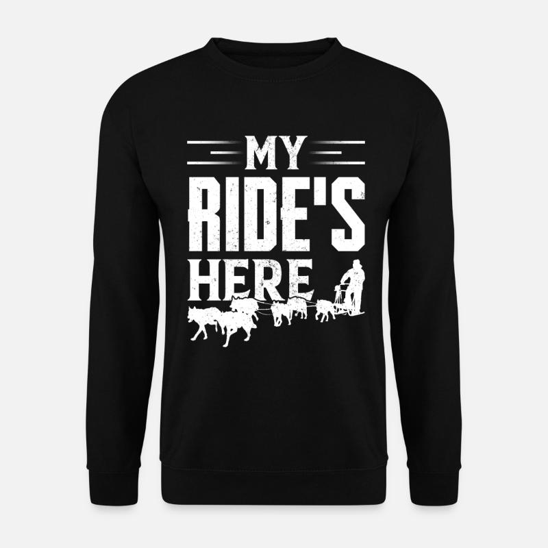 Mushing Dog Sledding Musher - Unisex Sweatshirt - black