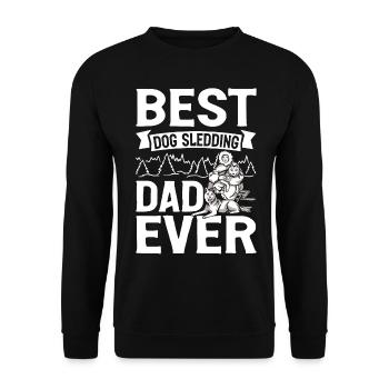 Mushing Dog Sledding Musher - Unisex Sweatshirt - black - Front - Alina (178cm) & Michal (187cm)