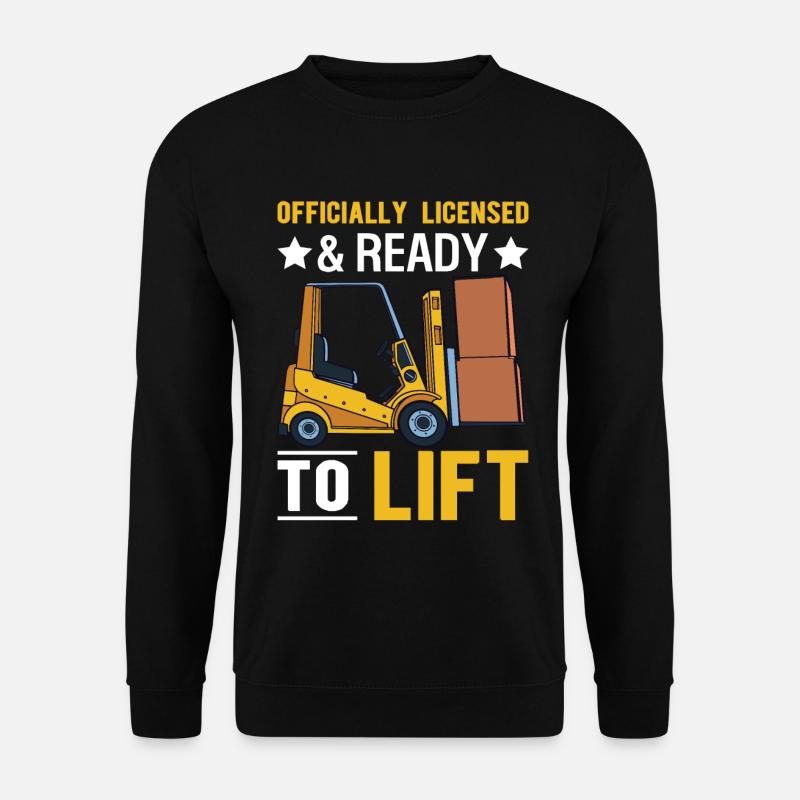 Gabelstaplerfahrer Gabelstaplerfahrer - Unisex Pullover - Schwarz