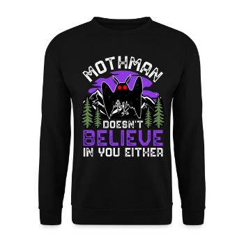 Kryptide Kryptozoologie - Unisex Pullover - Schwarz - Vorne - Alina (178cm) & Michal (187cm)