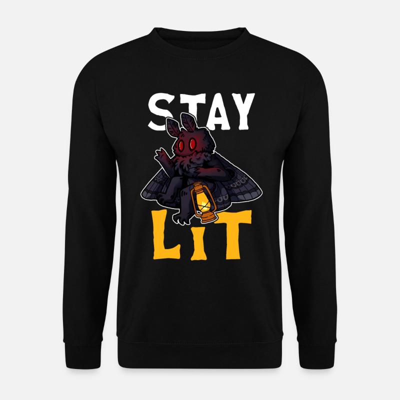 Mothman Kryptide Kryptozoologie - Unisex Pullover - Schwarz