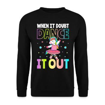 Ballett Ballerina - Unisex Pullover - Schwarz - Vorne - Alina (178cm) & Michal (187cm)