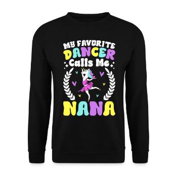 Ballerine de danse classique - Sweat-shirt Unisexe - noir - Devant - Alina (178cm) & Michal (187cm)