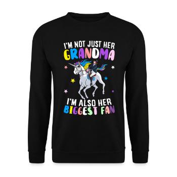 Barrel Racer Pferderennen Reiten - Unisex Pullover - Schwarz - Vorne - Alina (178cm) & Michal (187cm)