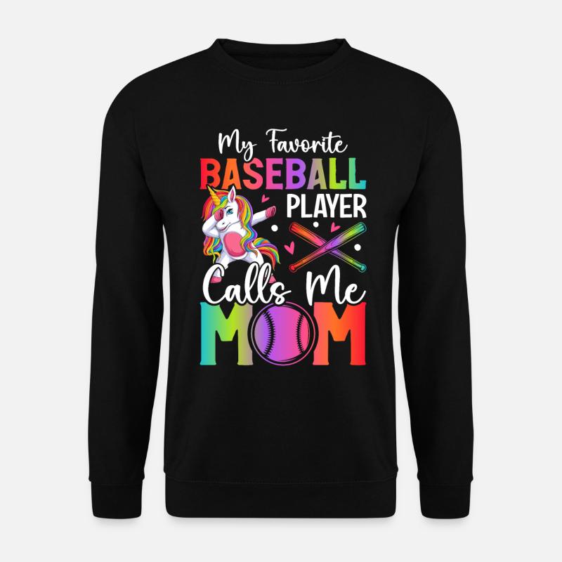 Maman de baseball - Sweat-shirt Unisexe - noir