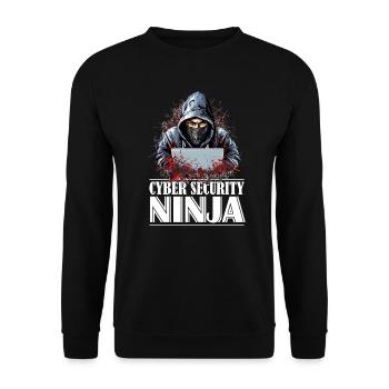 La fierté du hacker éthique : Ninja de la - Sweat-shirt Unisexe - noir - Devant - Alina (178cm) & Michal (187cm)