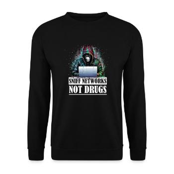 Die Leidenschaft des ethischen Hackers: Netzwerke - Unisex Pullover - Schwarz - Vorne - Alina (178cm) & Michal (187cm)